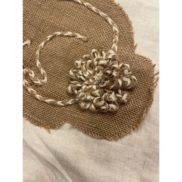 Farmhouse Table runner burlap bunny Easter Nicole Miller - Picture 6 of 9